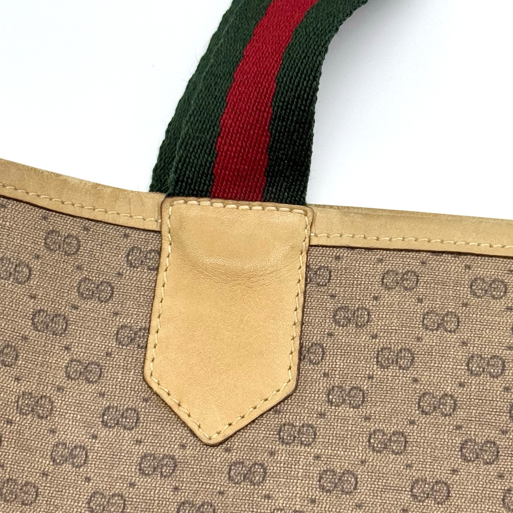 Vintage Gucci Sherry Line Micro Gg Tote #158938G12B - Picture 15 of 15